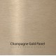 Champagne gold front panel (option)